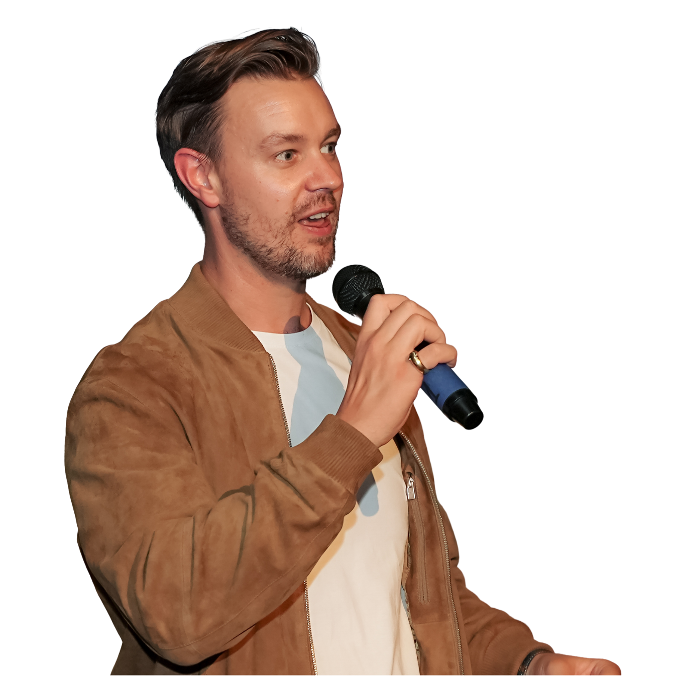 Eric O. Peck speaking